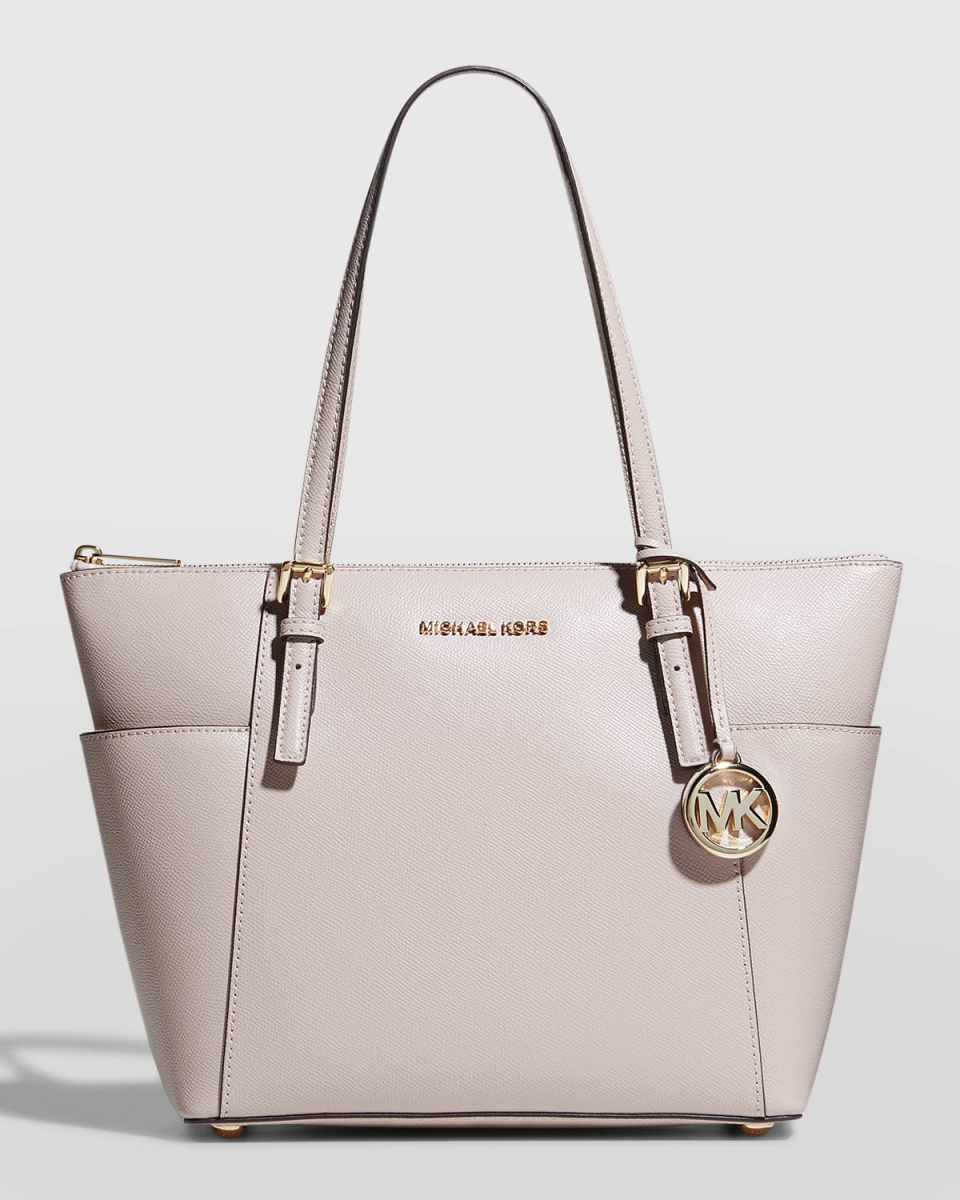 Jet Set East-West Leather Tote Bag